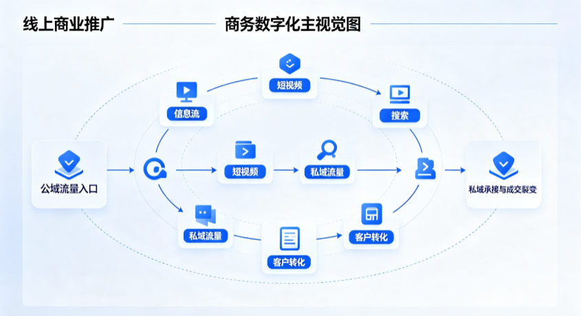 天津市线上商业推广怎么做？全域流量闭环搭建与低成本转化实战指南